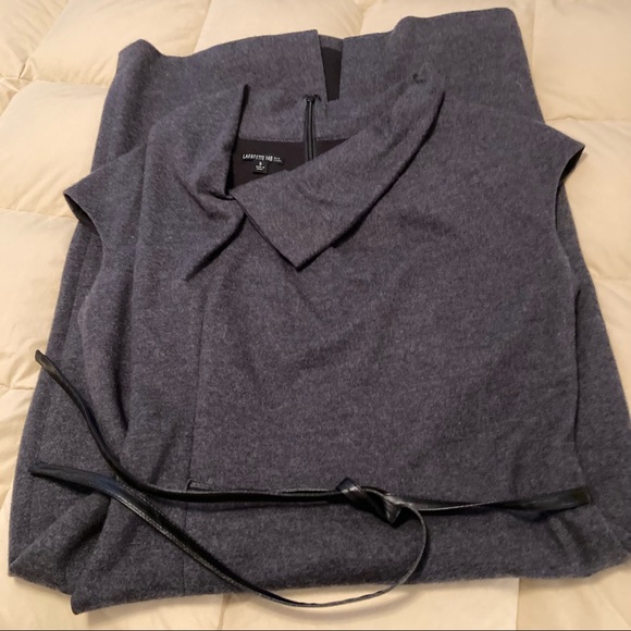Lafayette 148 New York Sheath Gray Wool Dress size 6 - Picture 6 of 9